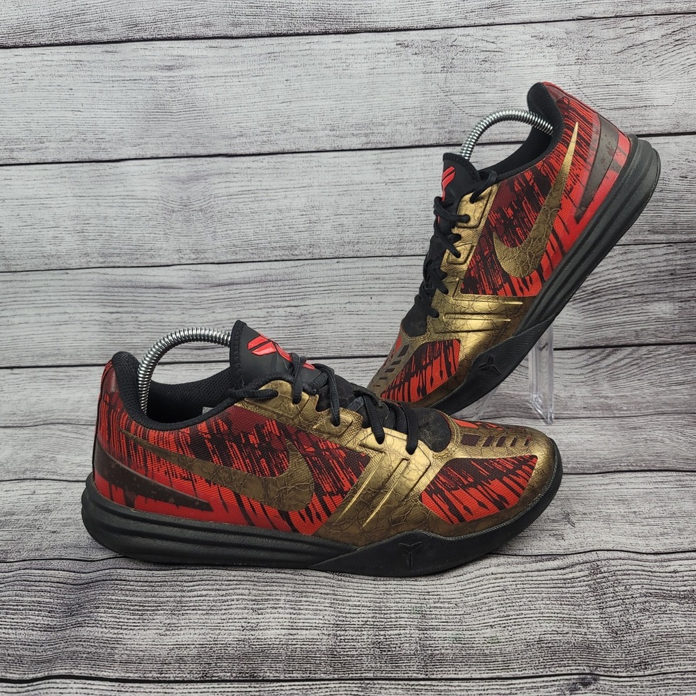 Nike Kobe KB Mentality 704942-008 Mens Size 9 Iron Man Red/Gold